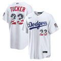 Kyle Tucker Los Angeles Dodgers Nike USA 250 Fourth of July Home Stadium Jersey - White | MLB Fan Gear
