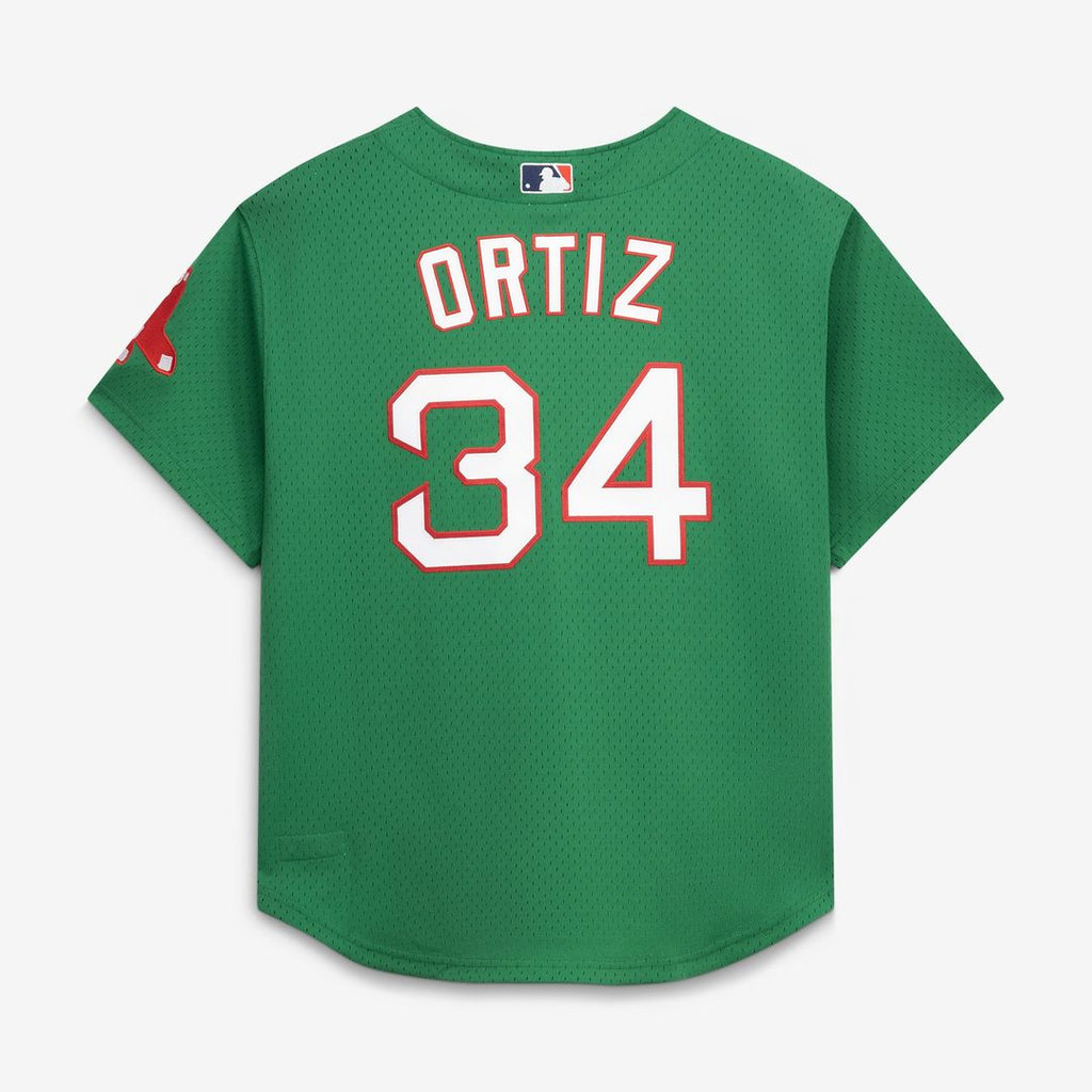 David Ortiz Boston Red Sox Mitchell & Ness Cooperstown Collection Mesh Batting Practice Button-Up Jersey - Red | MLB Fan Gear