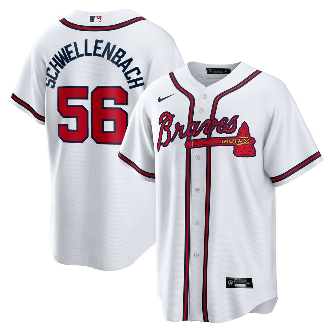 Spencer Schwellenbach Atlanta Braves Nike Home Replica Jersey - White | MLB Fan Gear
