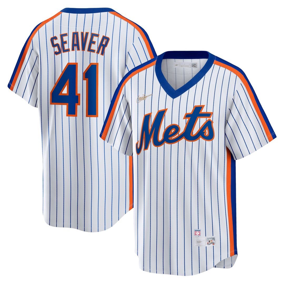 Tom Seaver New York Mets Nike Home Cooperstown Collection Player Jersey - White | MLB Fan Gear