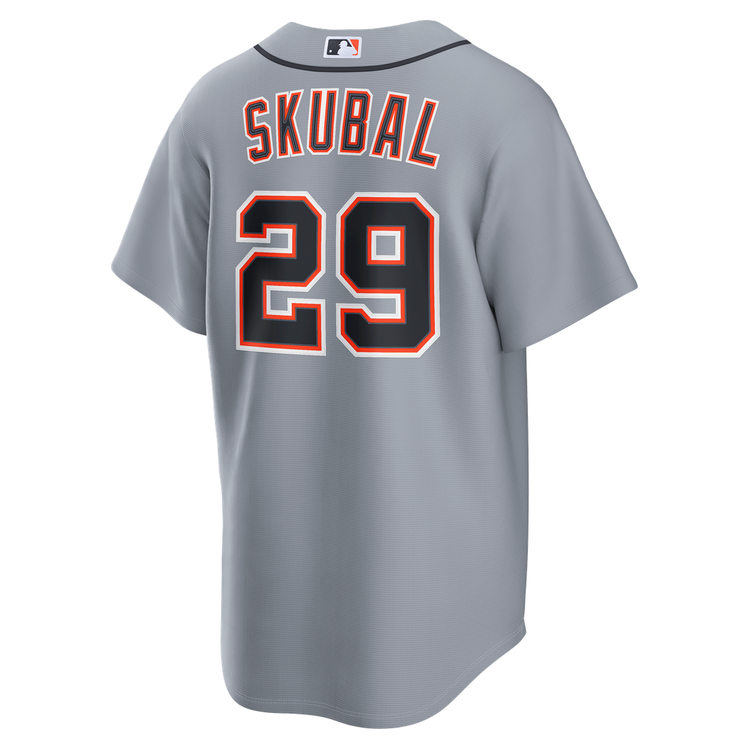 Tarik Skubal Detroit Tigers Nike Road Replica Jersey - Gray | MLB Fan Gear