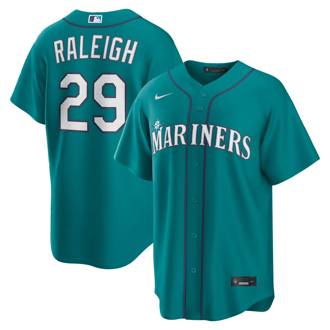 Cal Raleigh Seattle Mariners Nike Alternate Replica Jersey - Teal | MLB Fan Gear