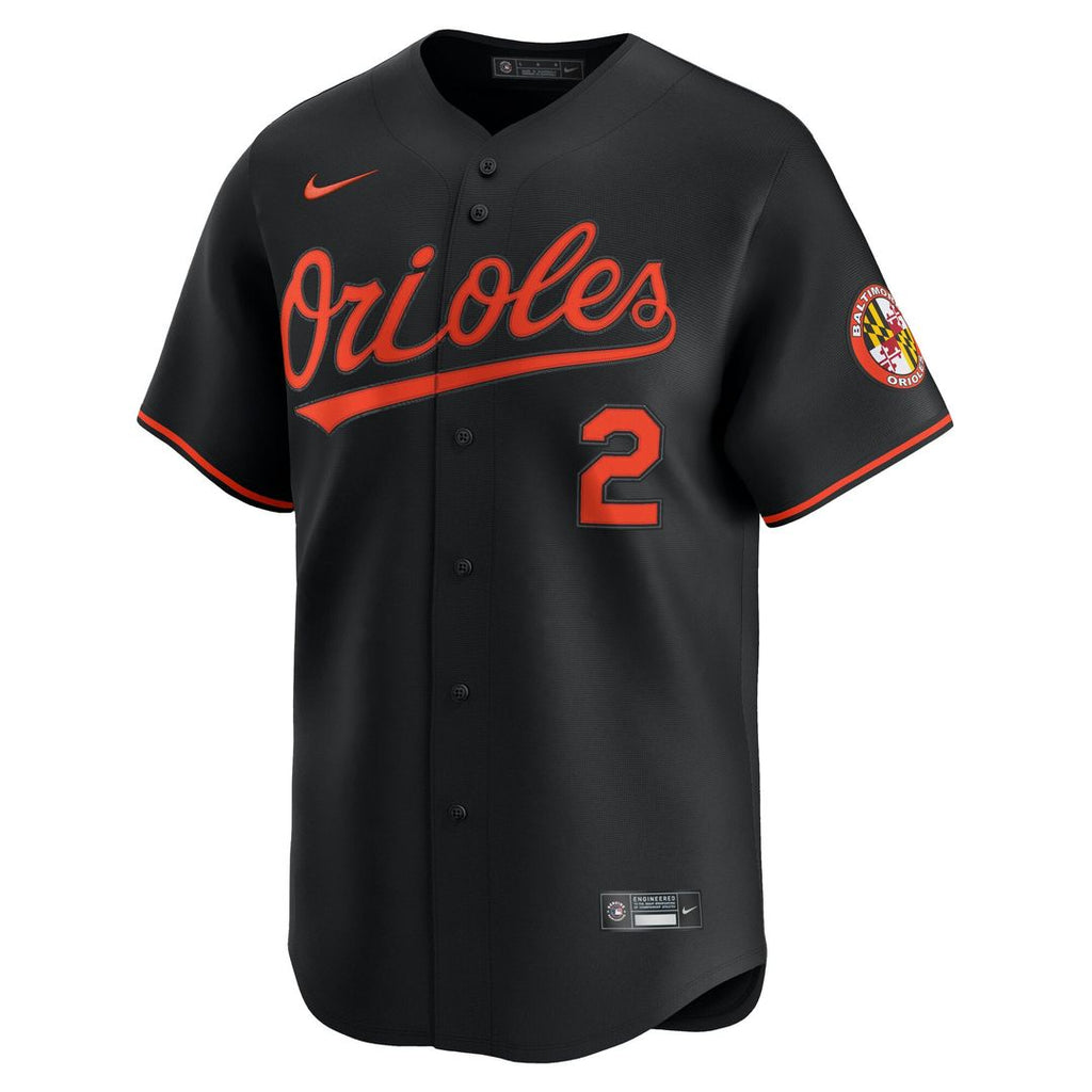 Gunnar Henderson Baltimore Orioles Nike Alternate Limited Player Jersey - Black | MLB Fan Gear