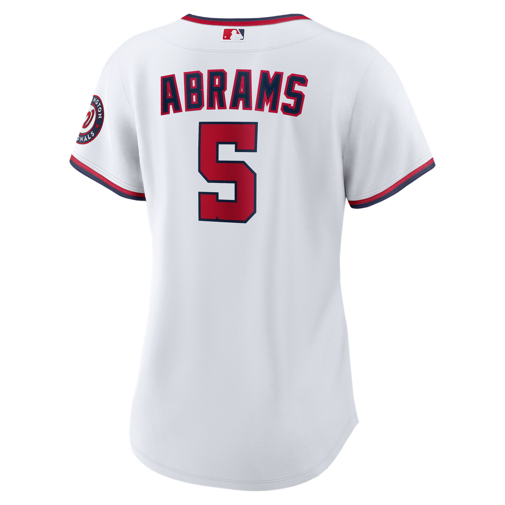 CJ Abrams Washington Nationals Nike Women's Home Replica Player Jersey - White | MLB Fan Gear