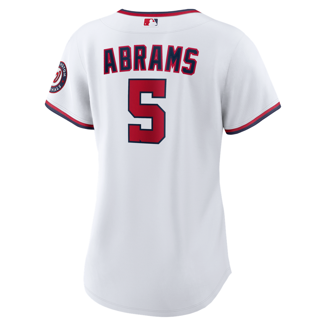 CJ Abrams Washington Nationals Nike Women's Home Replica Player Jersey - White | MLB Fan Gear