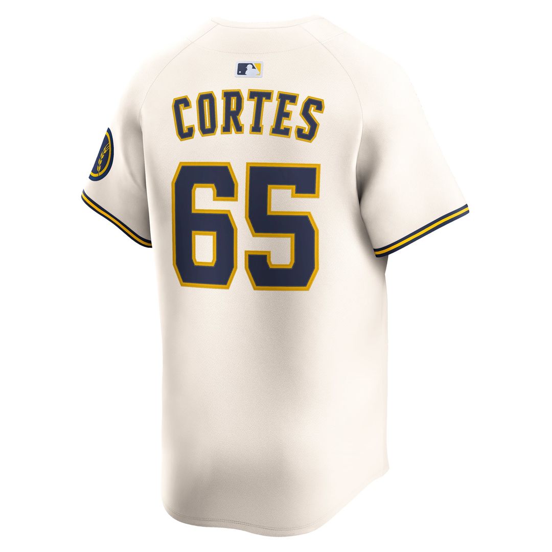 Nestor Cortes Milwaukee Brewers Nike Home Limited Player Jersey - Cream | MLB Fan Gear