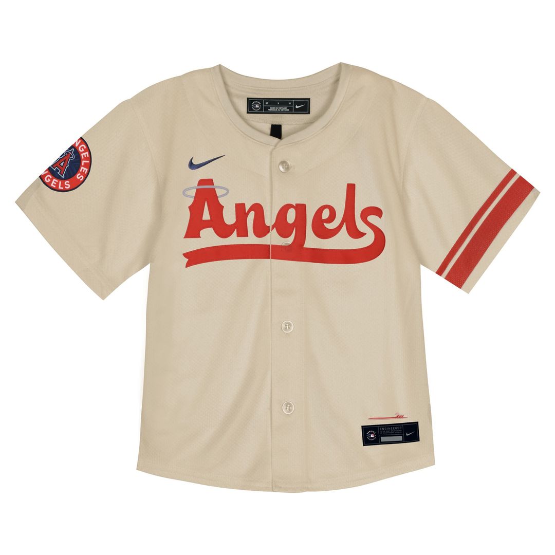 Los Angeles Angels Nike Toddler City Connect Team Limited Jersey - Natural | MLB Fan Gear