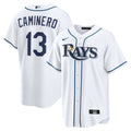 Junior Caminero Tampa Bay Rays Nike Home Replica Jersey - White | MLB Fan Gear