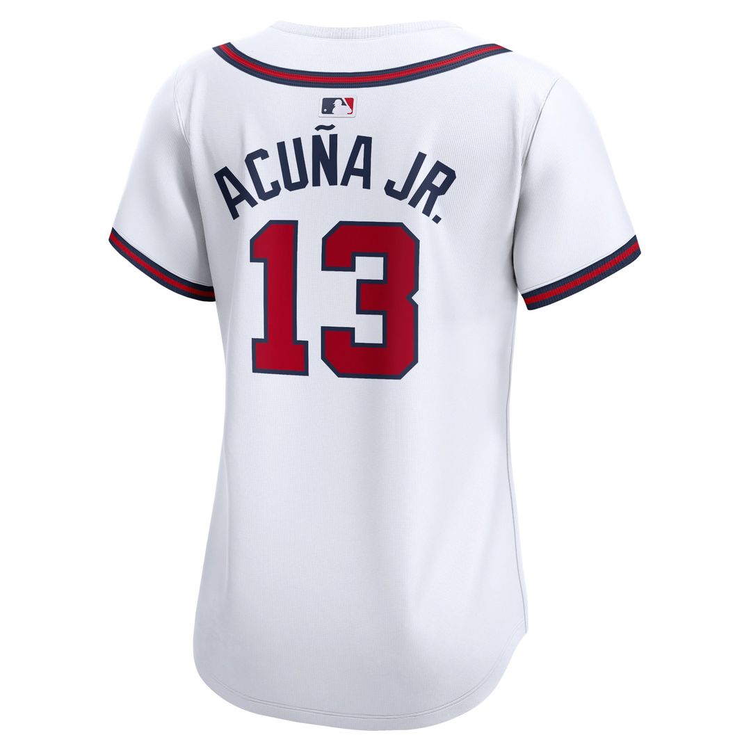 Ronald Acuna Atlanta Braves Nike Women's Home Limited Player Jersey - White | MLB Fan Gear