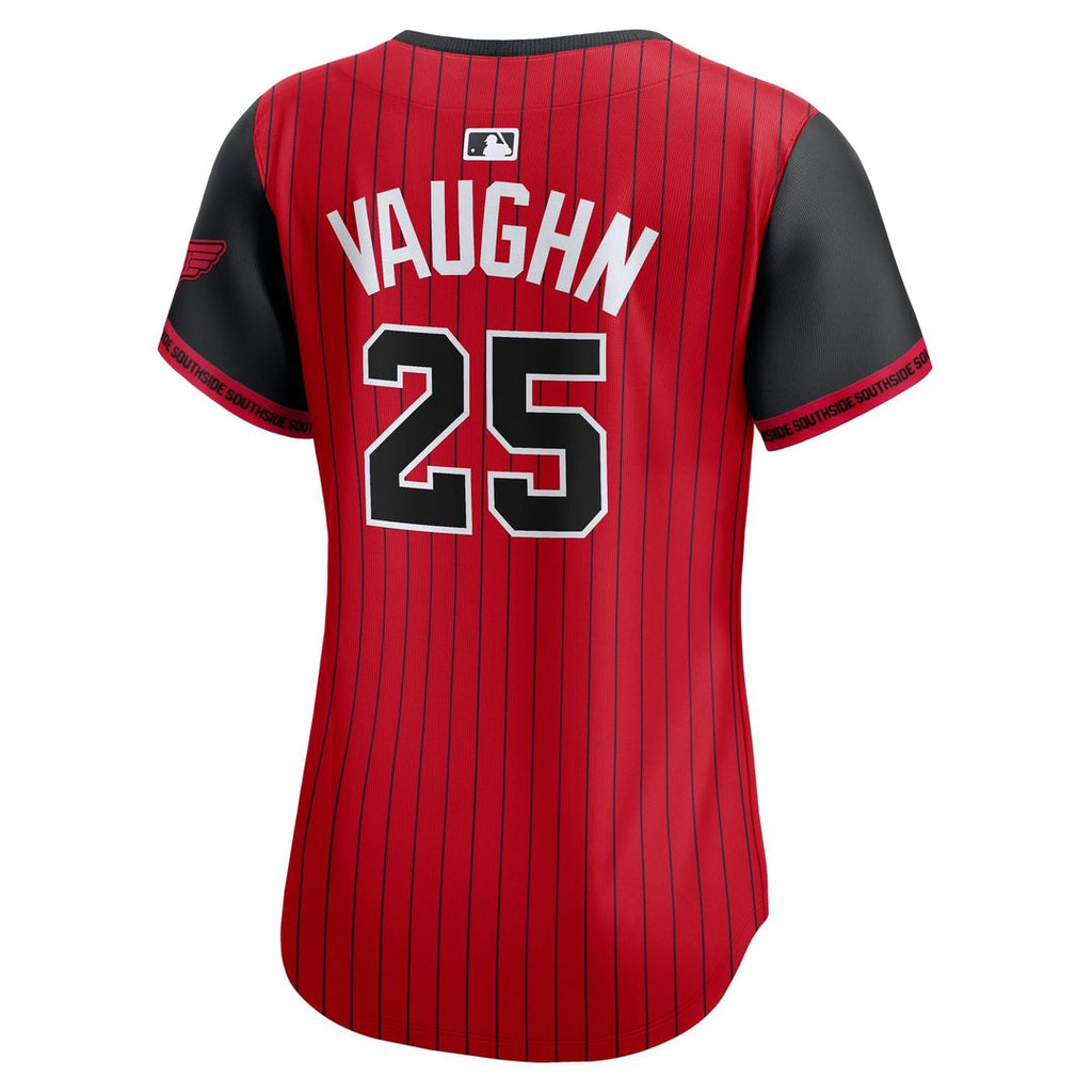 Andrew Vaughn Chicago White Sox Nike Women's 2025 City Connect Limited Player Jersey - Red/ Black | MLB Fan Gear