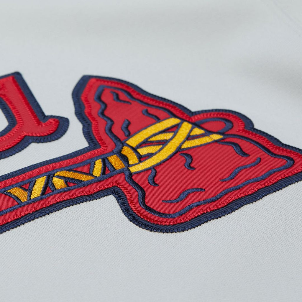 Chipper Jones Atlanta Braves Mitchell & Ness 1995 Throwback Authentic Jersey - Gray | MLB Fan Gear