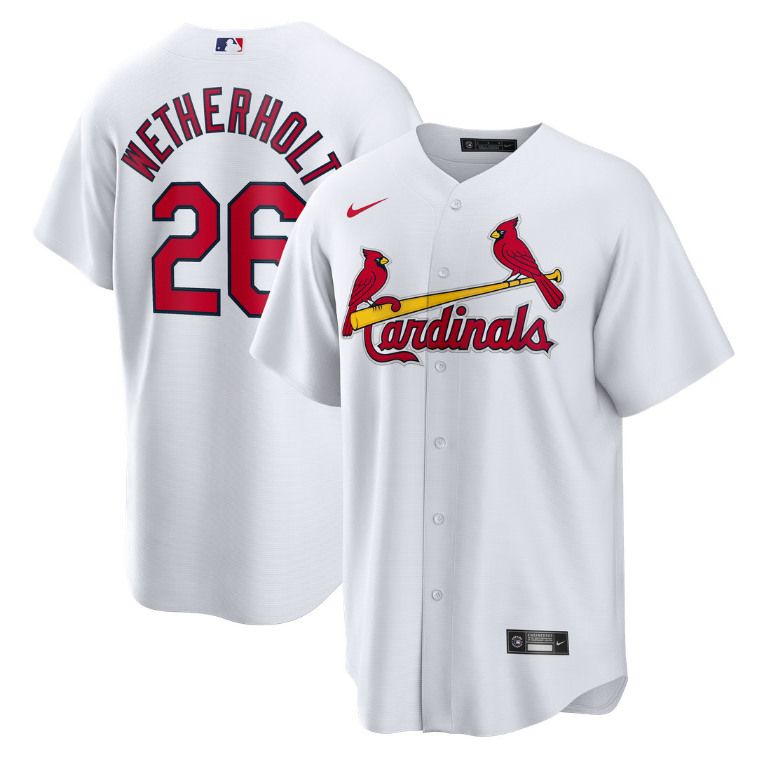 JJ Wetherholt St. Louis Cardinals Nike Home Replica Jersey - White | MLB Fan Gear