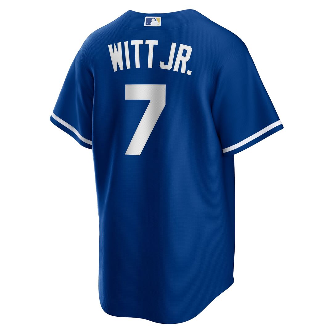 Bobby Witt Jr. Kansas City Royals Nike Alternate 2 Replica Jersey - Rush Blue | MLB Fan Gear
