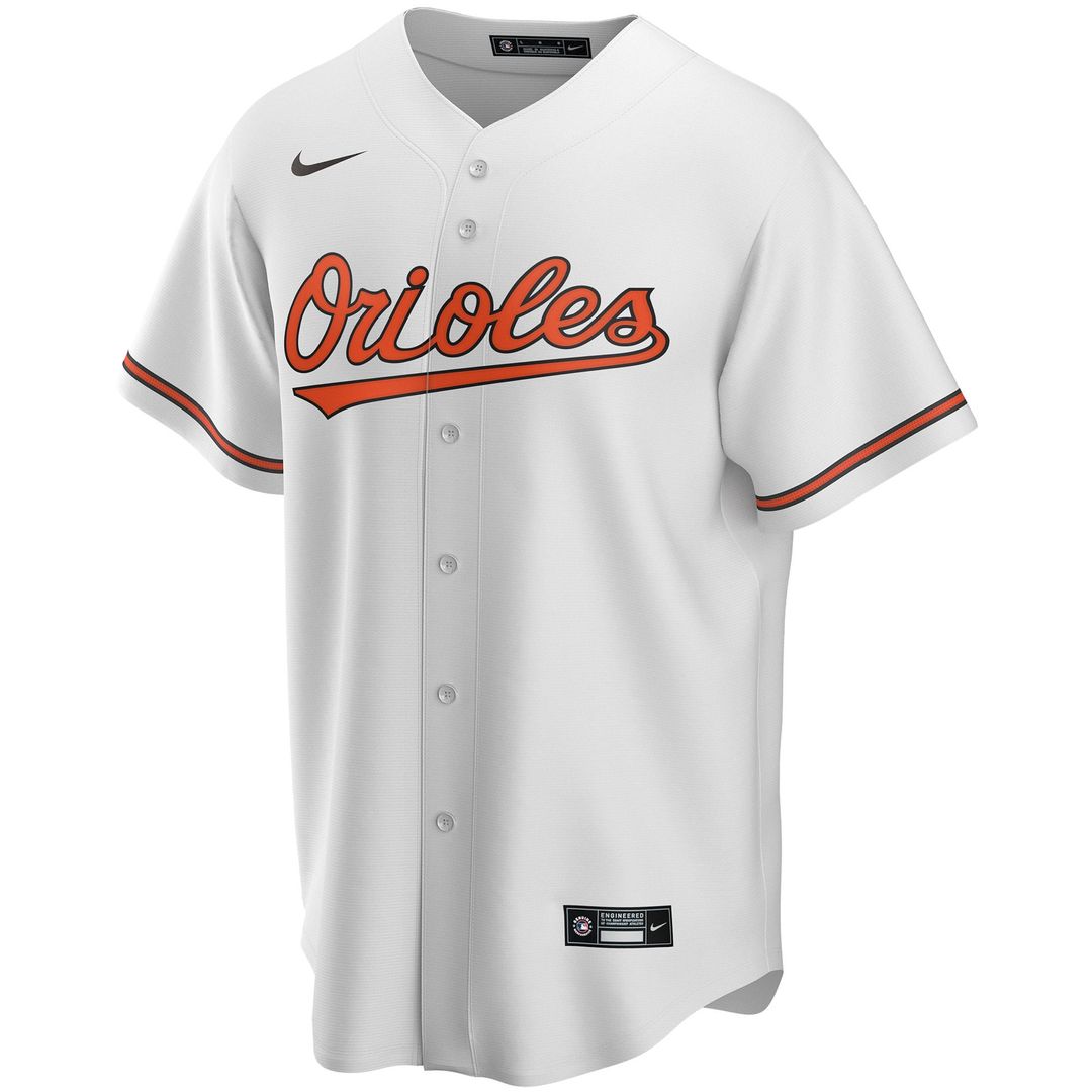 Baltimore Orioles Nike Home Replica Custom Jersey - White | MLB Fan Gear