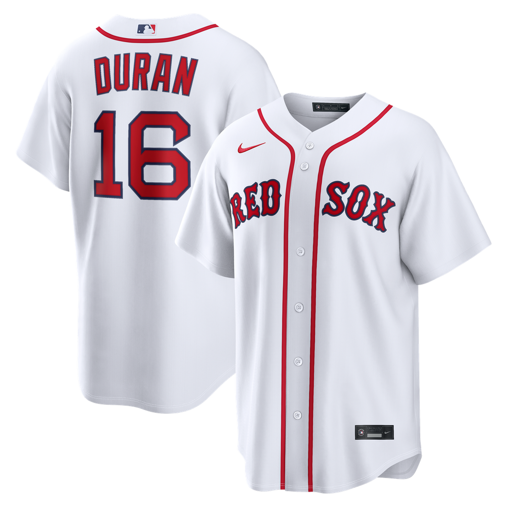 Jarren Duran Boston Red Sox Nike Home Replica Jersey - White | MLB Fan Gear