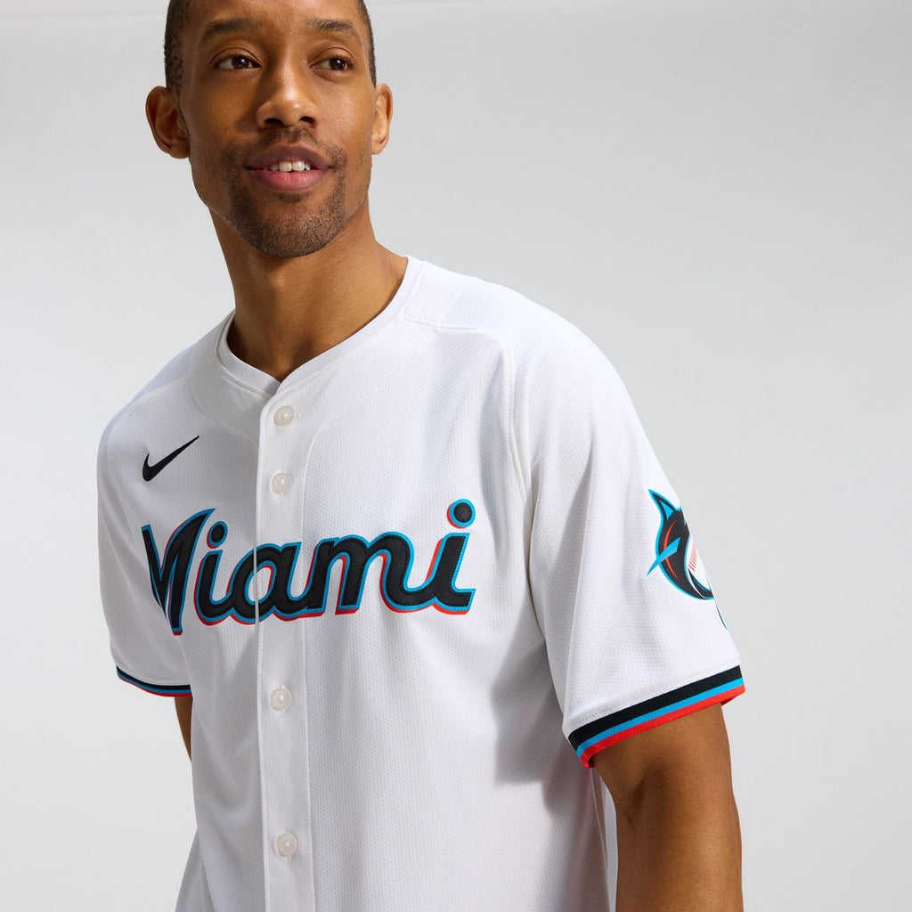 Miami Marlins Nike Home Limited Jersey - White | MLB Fan Gear