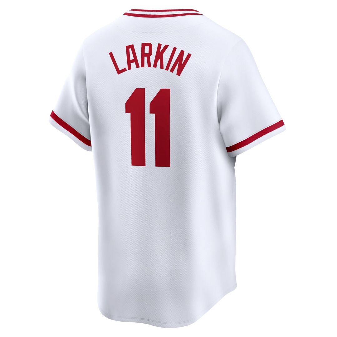 Barry Larkin Cincinnati Reds Nike Throwback Cooperstown Limited Jersey - White | MLB Fan Gear