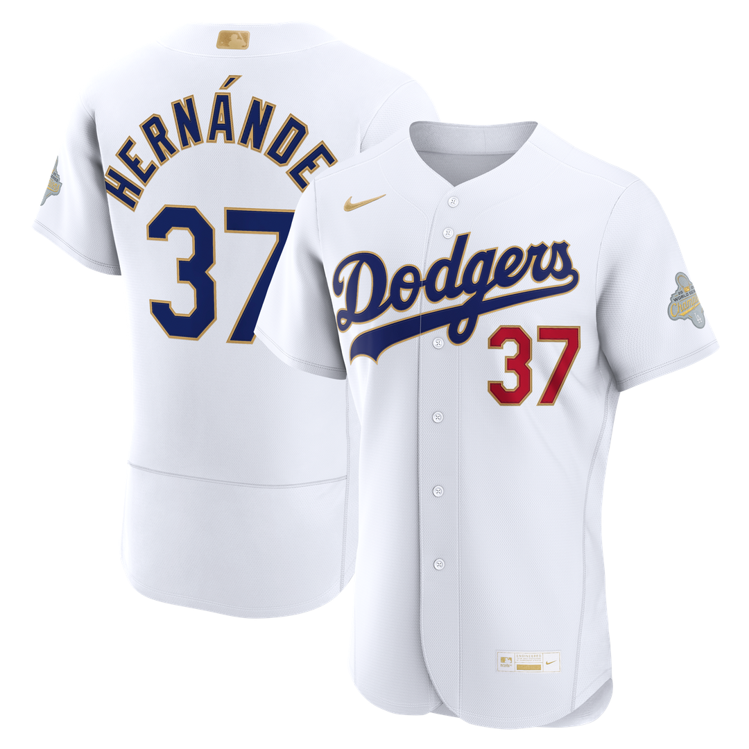 Teoscar Hernández Los Angeles Dodgers Nike 2026 Gold Collection Authentic Jersey - White | MLB Fan Gear