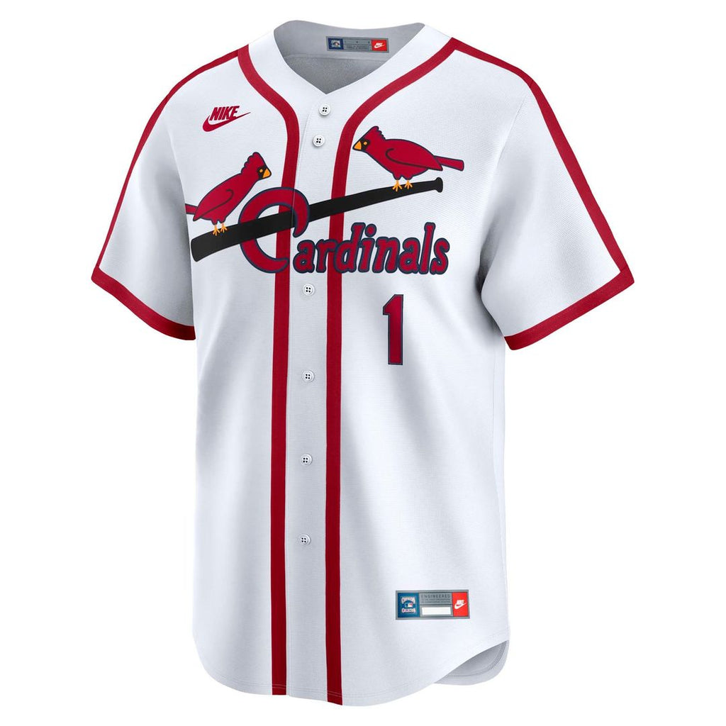 Ozzie Smith St. Louis Cardinals Nike Throwback Cooperstown Collection Limited Jersey - White | MLB Fan Gear