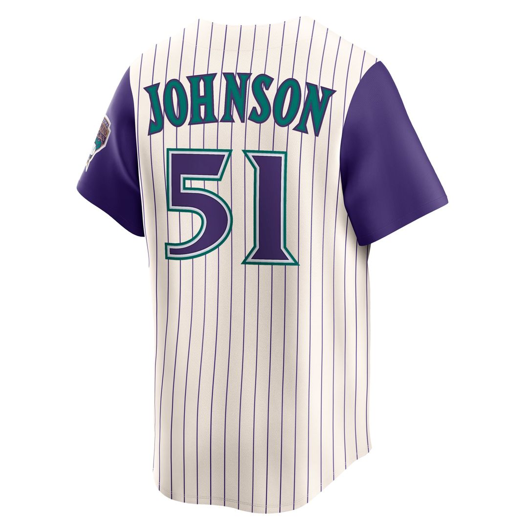 Randy Johnson Arizona Diamondbacks Nike Throwback Cooperstown Collection Limited Jersey - Cream | MLB Fan Gear