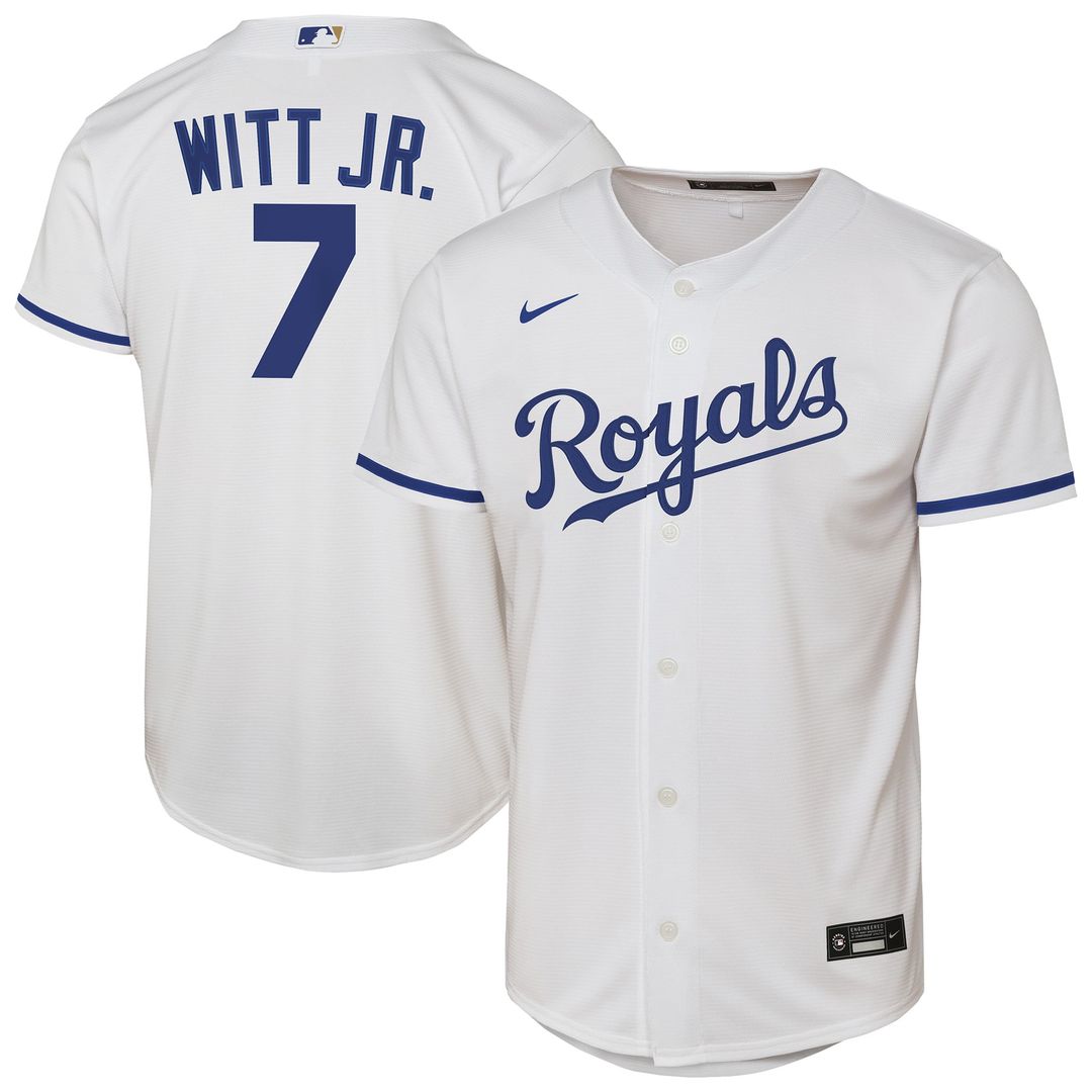 Bobby Witt Jr. Kansas City Royals Nike Youth Home Replica Player Jersey - White | MLB Fan Gear