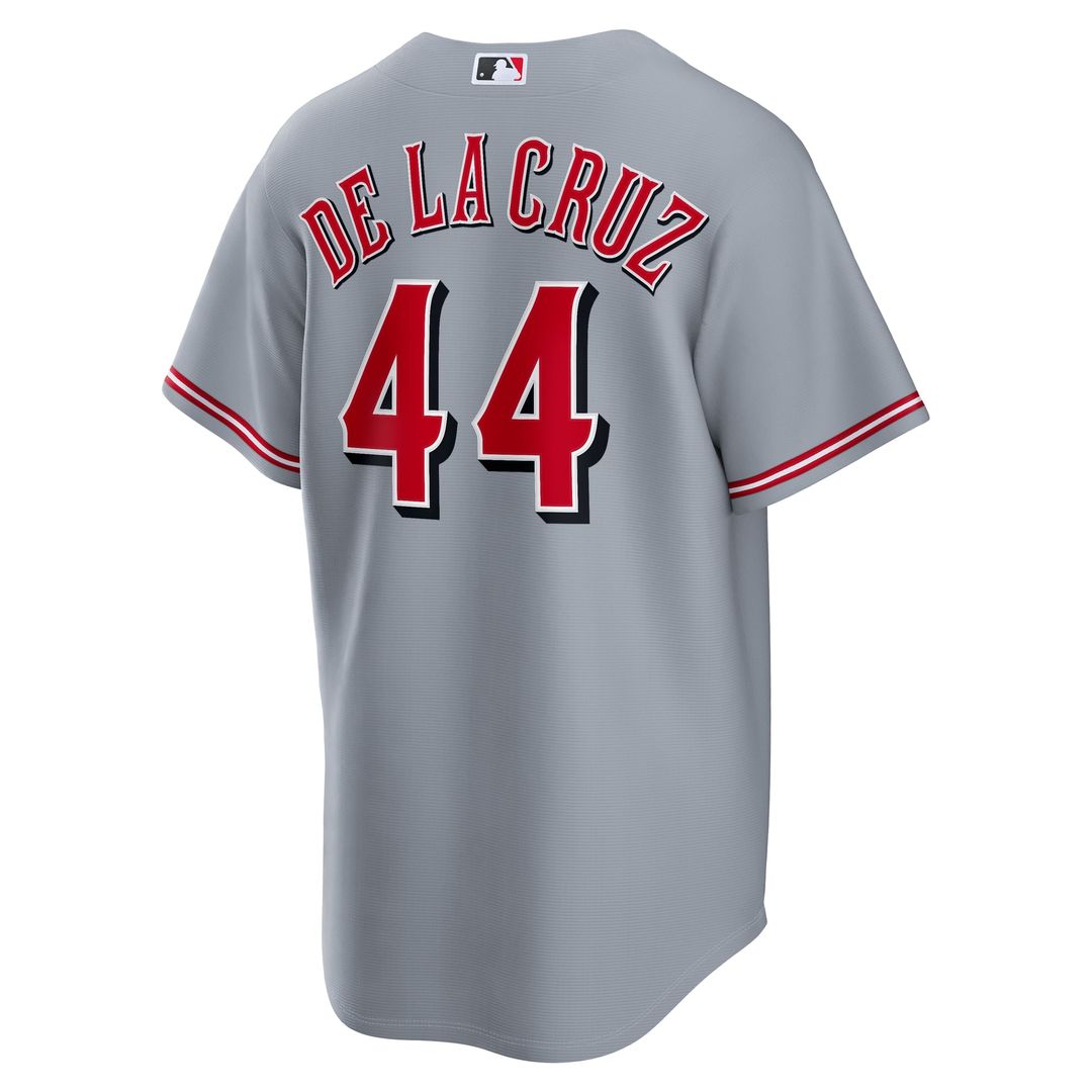 Elly De La Cruz Cincinnati Reds Nike Road Replica Jersey - Gray | MLB Fan Gear