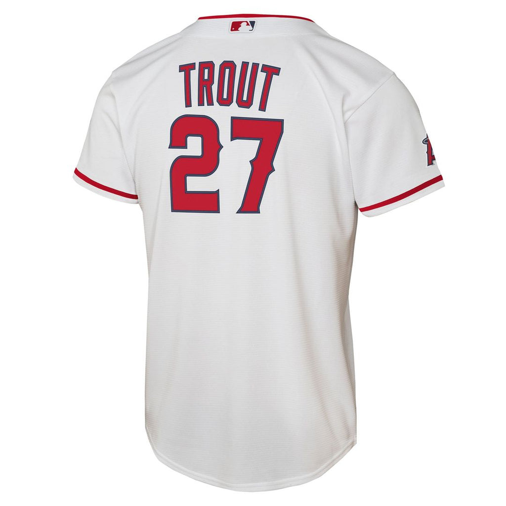 Mike Trout Los Angeles Angels Nike Youth Home Stadium Player Jersey - White | MLB Fan Gear