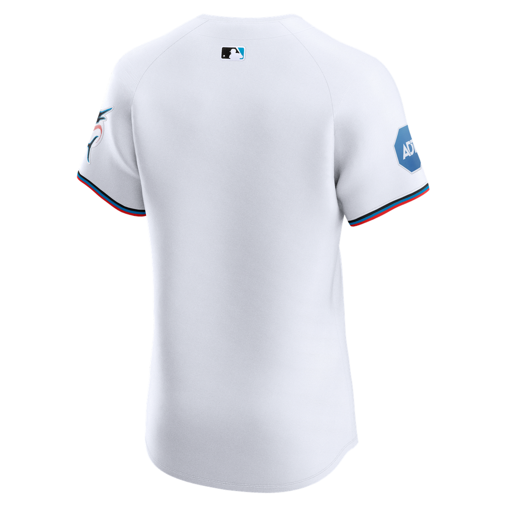 Miami Marlins Nike Home Elite Jersey - White | MLB Fan Gear