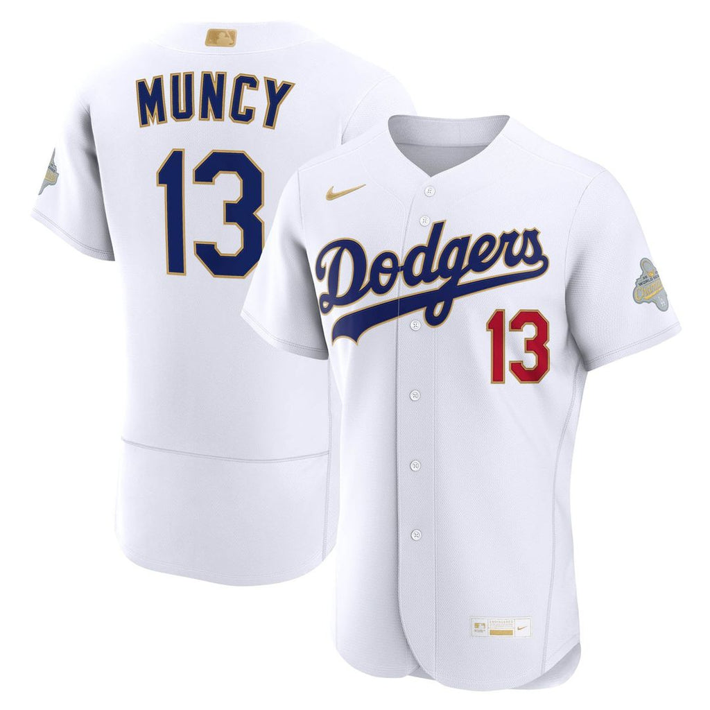 Max Muncy Los Angeles Dodgers Nike 2026 Gold Collection Authentic Jersey - White | MLB Fan Gear
