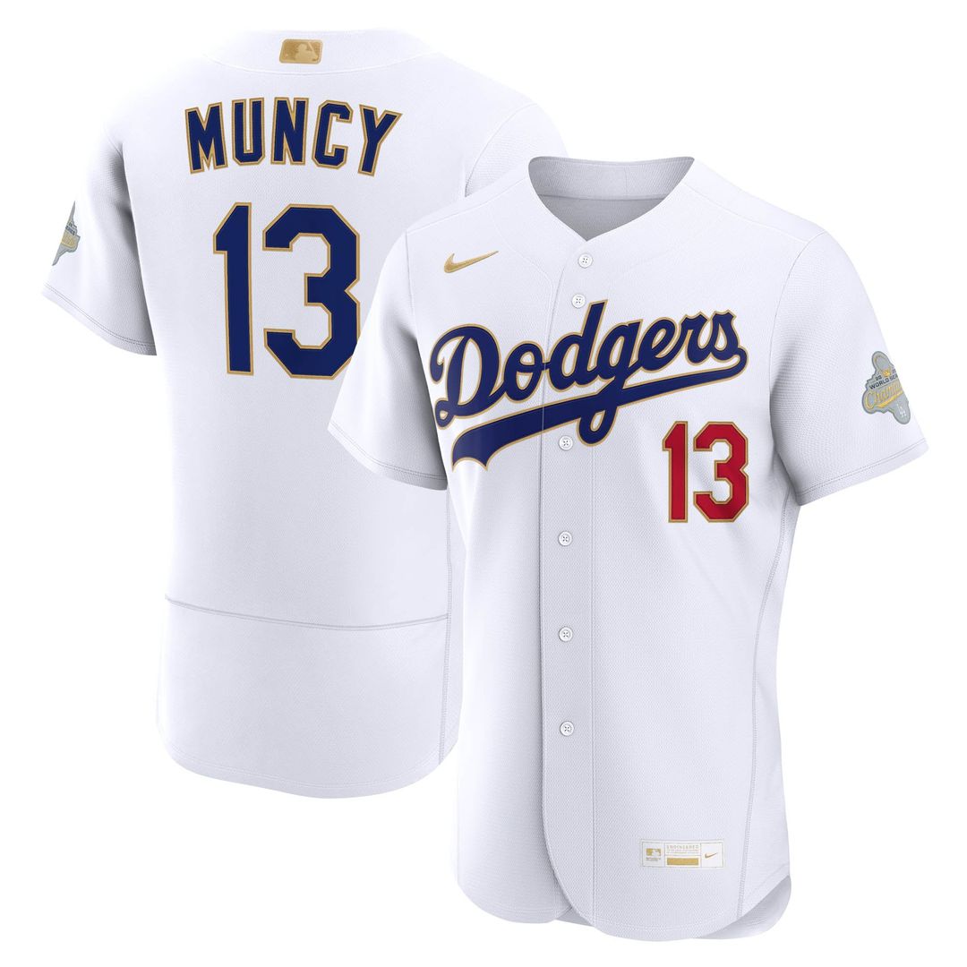 Max Muncy Los Angeles Dodgers Nike 2026 Gold Collection Authentic Jersey - White | MLB Fan Gear