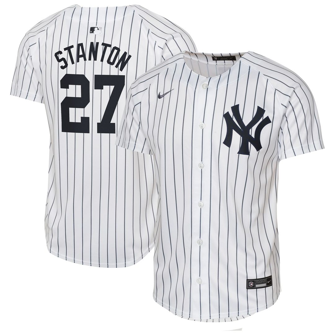 Giancarlo Stanton New York Yankees Nike Youth Home Limited Player Jersey - White | MLB Fan Gear