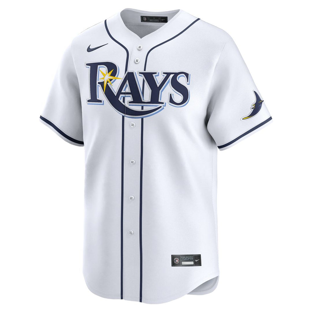 Junior Caminero Tampa Bay Rays Nike Youth Home Limited Player Jersey - White | MLB Fan Gear