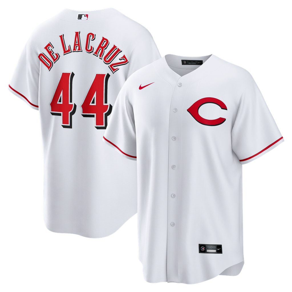 Elly De La Cruz Cincinnati Reds Nike Alternate 2 Replica Jersey - White | MLB Fan Gear