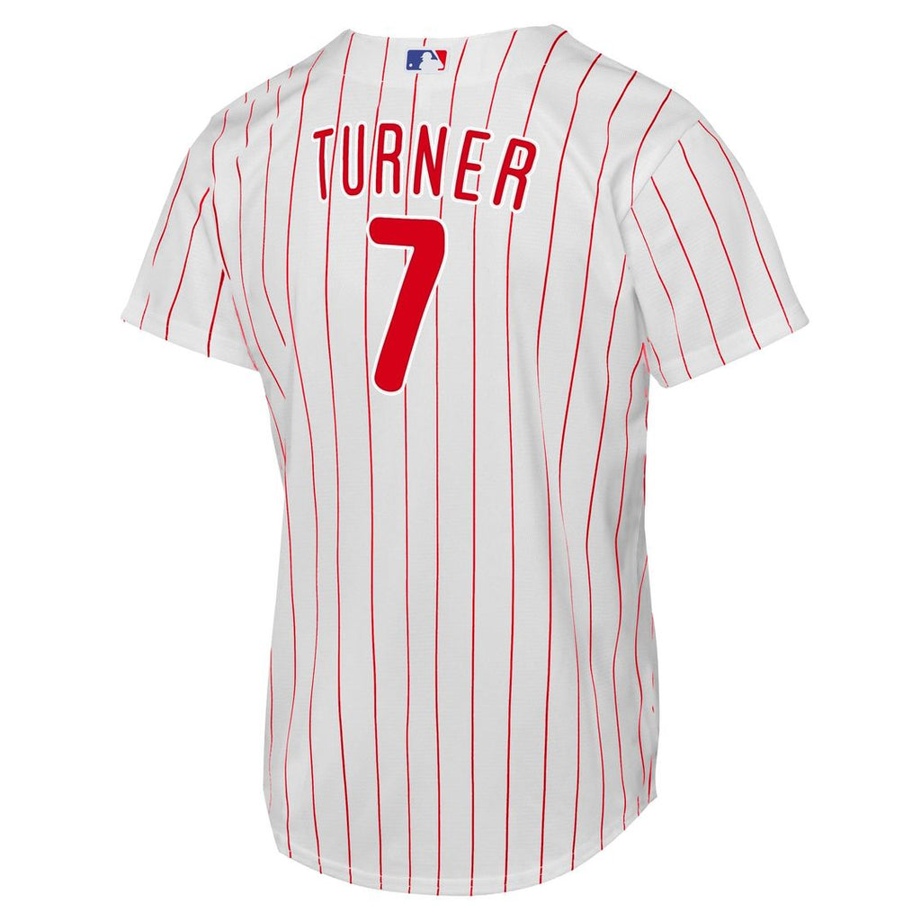 Trea Turner Philadelphia Phillies Nike Youth Home Replica Player Jersey - White | MLB Fan Gear