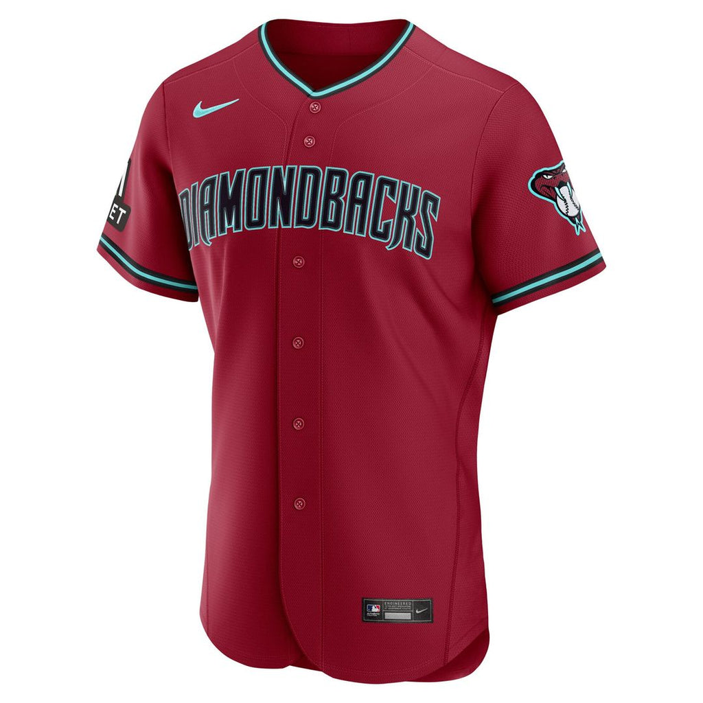 Arizona Diamondbacks Nike Alternate 2 Authentic Jersey - Crimson | MLB Fan Gear