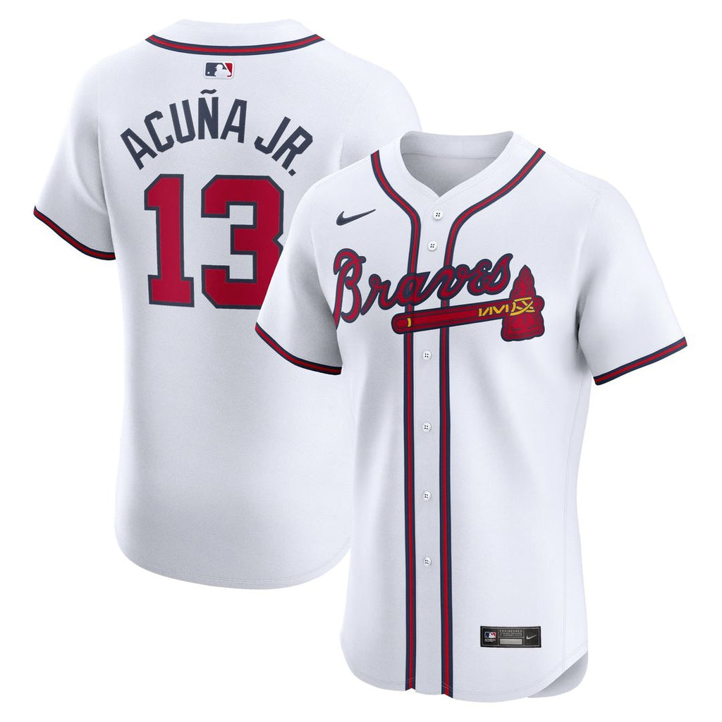 Ronald Acuña Jr. Atlanta Braves Nike Home Elite Jersey - White | MLB Fan Gear