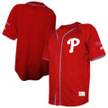 Philadelphia Phillies Stitches Team Color Full-Button Fashion Jersey - Red | MLB Fan Gear
