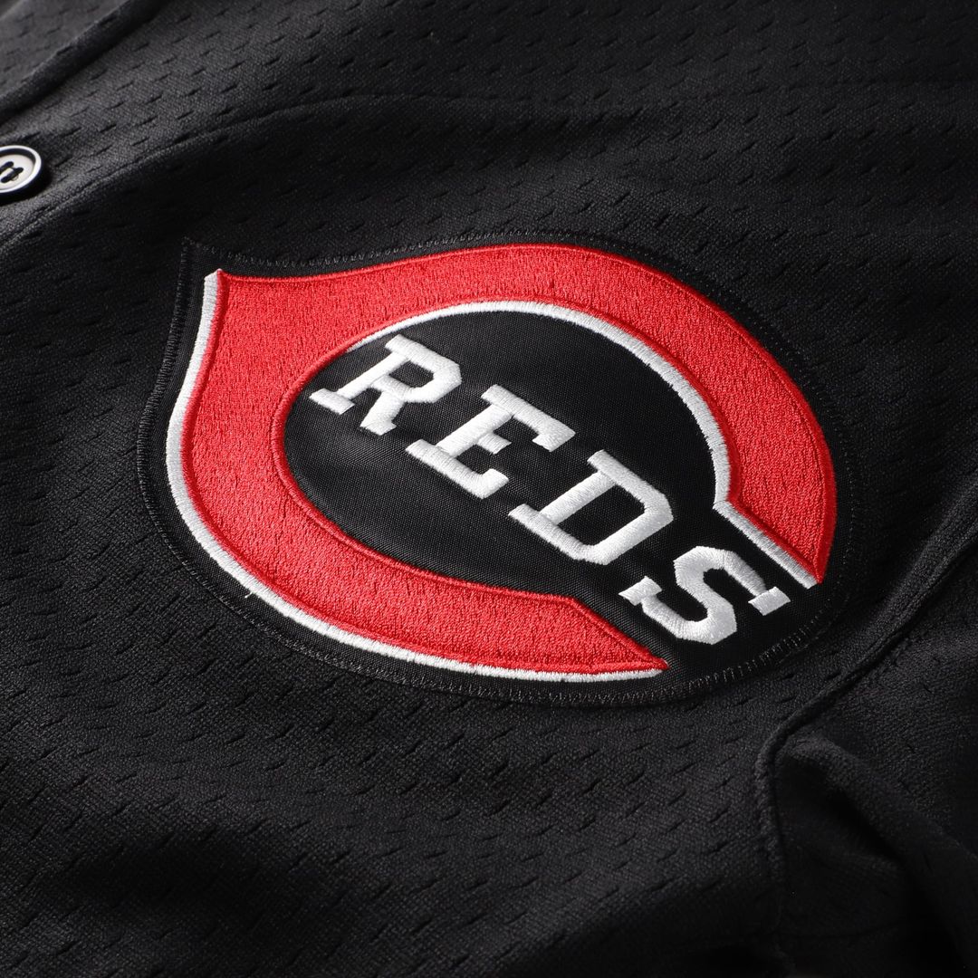 Ken Griffey Jr. Cincinnati Reds Mitchell & Ness Big & Tall Cooperstown Mesh Batting Practice Jersey - Black | MLB Fan Gear