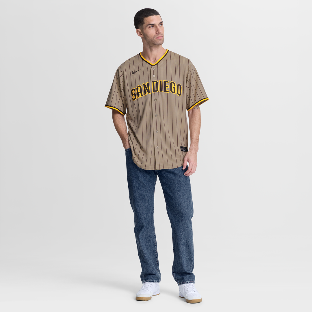 San Diego Padres Nike Alternate Replica Jersey - Sand | MLB Fan Gear