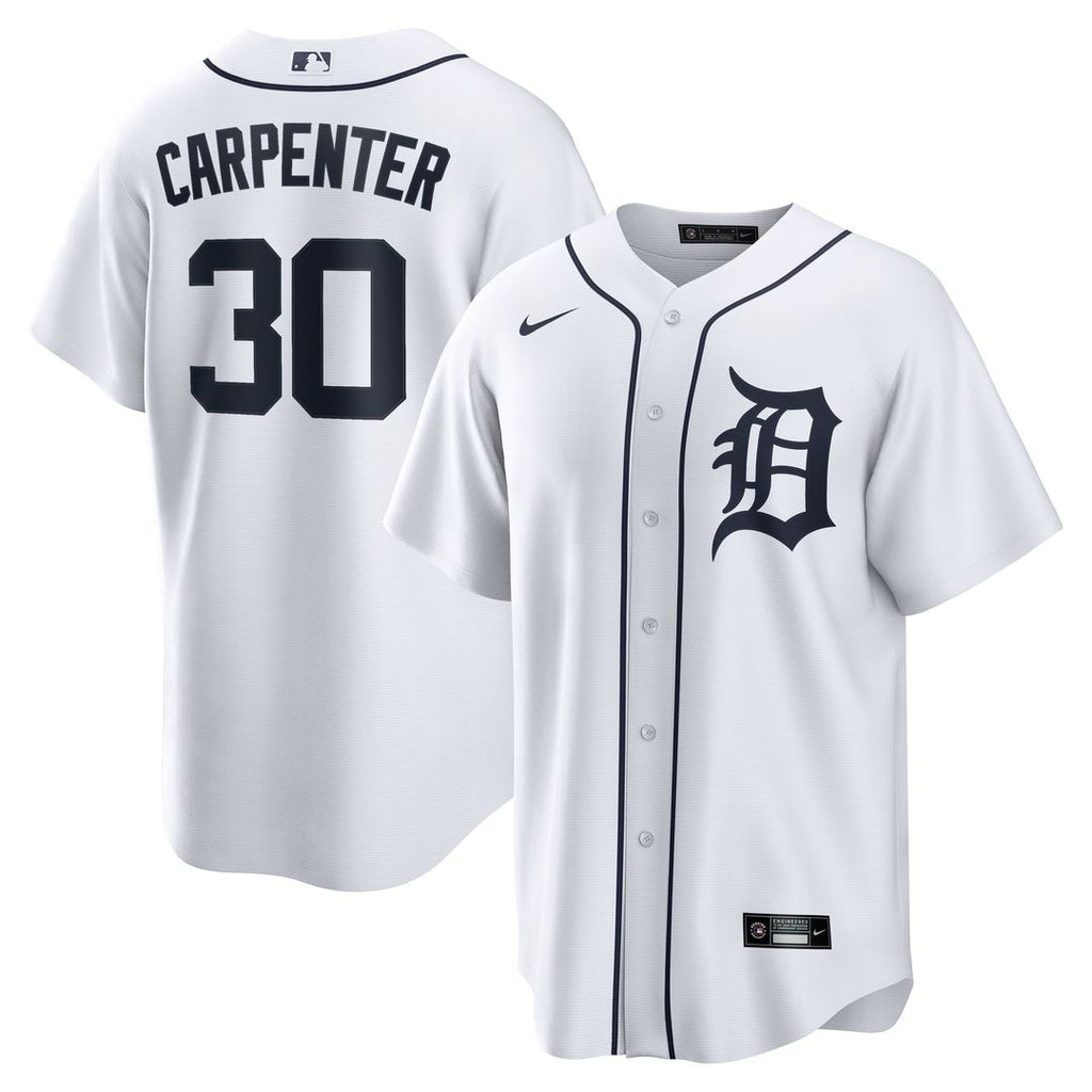 Kerry Carpenter Detroit Tigers Nike Home Replica Jersey - White | MLB Fan Gear