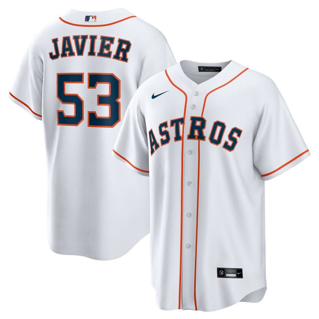 Cristian Javier Houston Astros Nike Home Replica Jersey - White | MLB Fan Gear