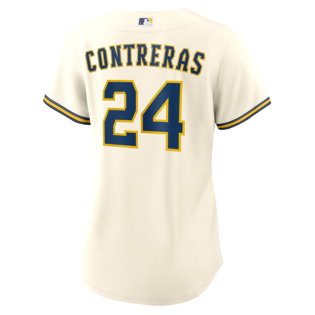 William Contreras Milwaukee Brewers Nike Women's Home Replica Jersey - Cream | MLB Fan Gear