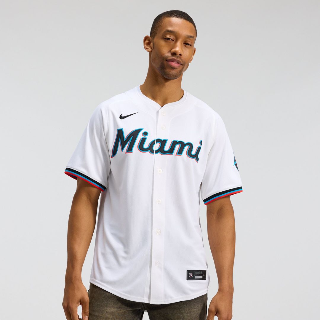 Miami Marlins Nike Home Limited Jersey - White | MLB Fan Gear