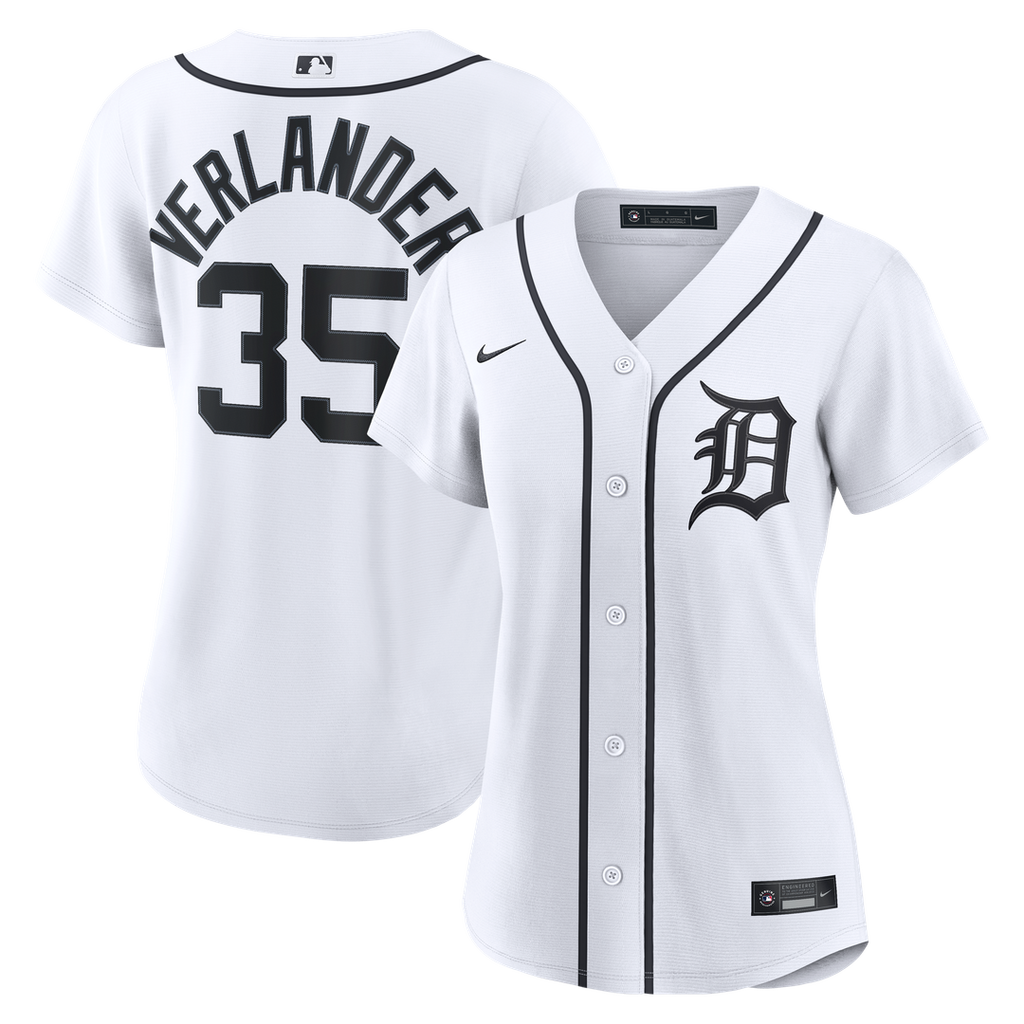 Justin Verlander Detroit Tigers Nike Women's Home Replica Jersey - White | MLB Fan Gear