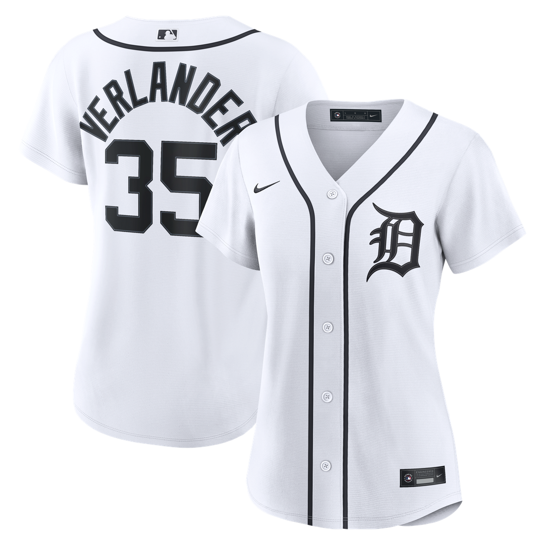 Justin Verlander Detroit Tigers Nike Women's Home Replica Jersey - White | MLB Fan Gear