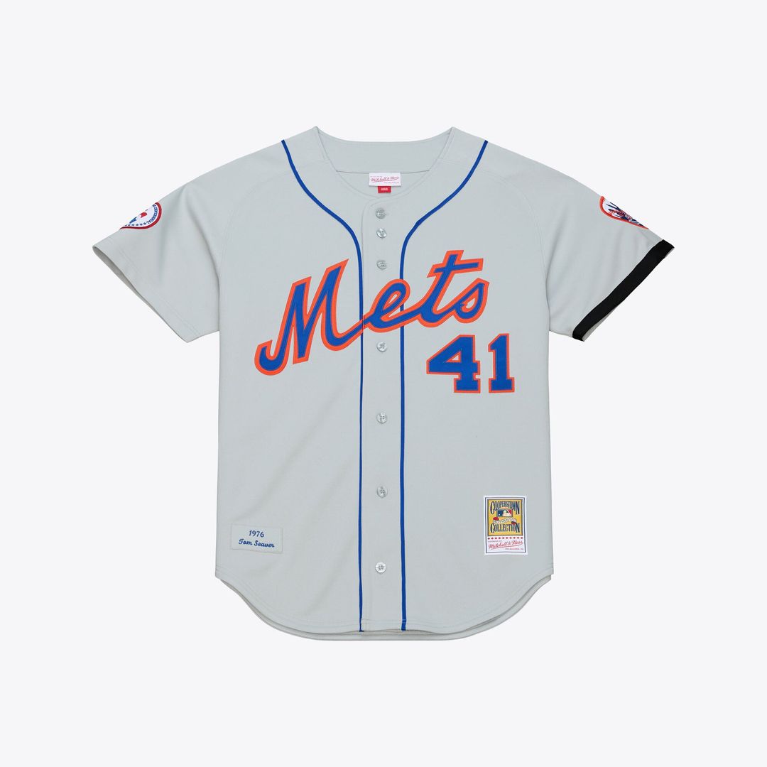 Tom Seaver New York Mets Mitchell & Ness 1976 Authentic Jersey - Gray | MLB Fan Gear