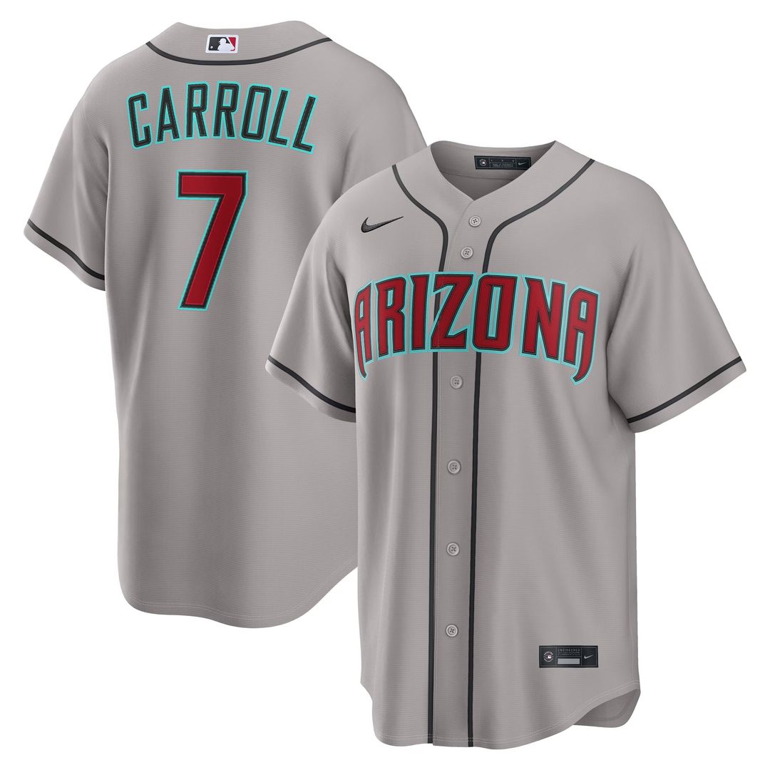Corbin Carroll Arizona Diamondbacks Nike Alternate Replica Jersey - Black | MLB Fan Gear