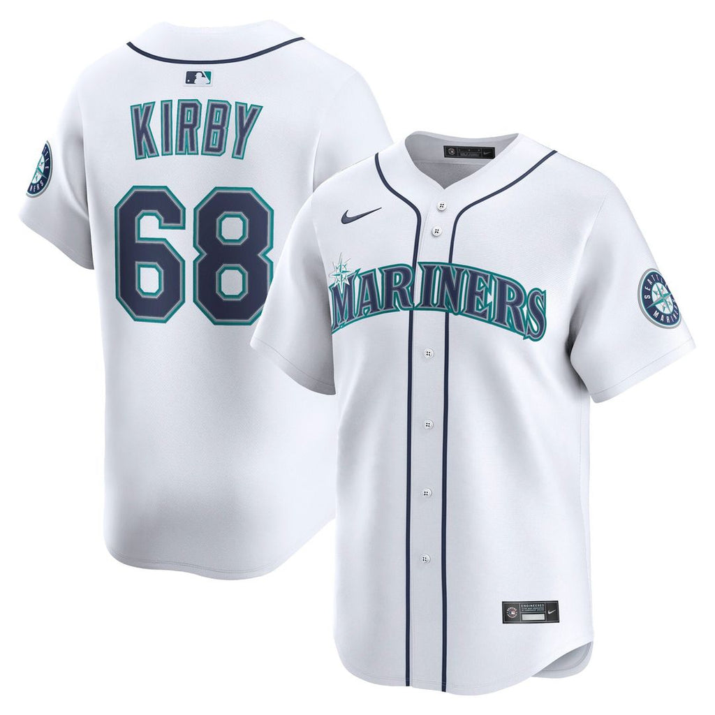 George Kirby Seattle Mariners Nike Home Limited Player Jersey - White | MLB Fan Gear