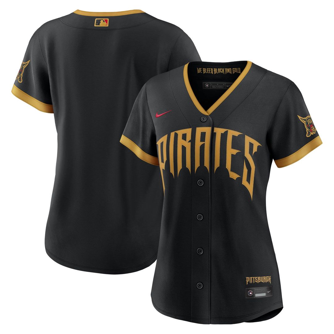 Pittsburgh Pirates Nike Women's 2026 City Connect Stadium Jersey - Black | MLB Fan Gear