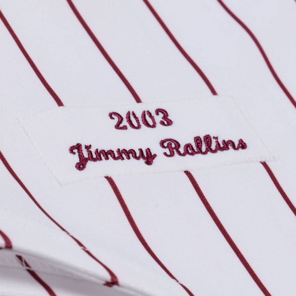 Jimmy Rollins Philadelphia Phillies Mitchell & Ness 2003 Cooperstown Collection Authentic Jersey - White | MLB Fan Gear